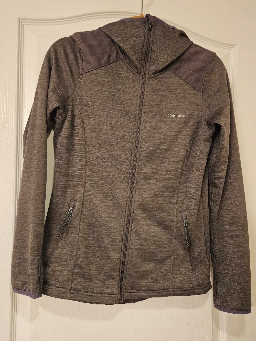 Columbia Lightweight Hooded Jacket Brown Size Small